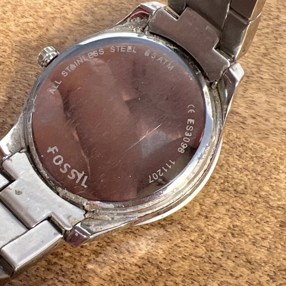 Lot Of 2 Fossil Stella ES3098 & Sydney ES-3069 Women's Stainless Steel Watch Lot